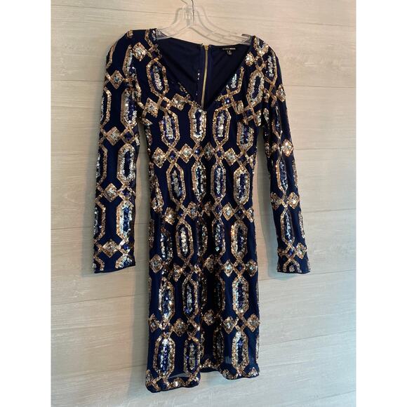 Fashion Nova Dresses & Skirts - Fashion Nova Dark Blue Sequin Dress